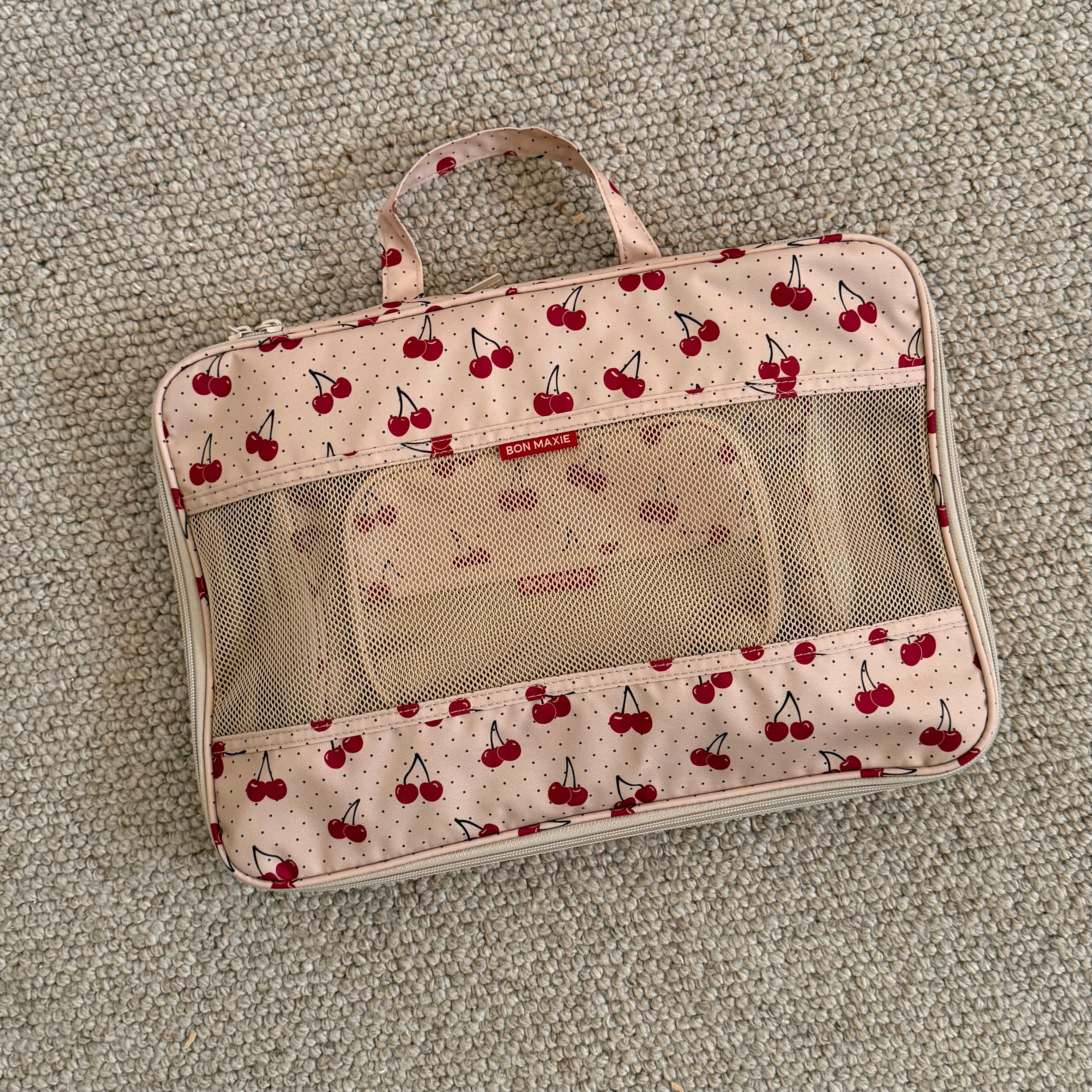 Space-Saving Compression Packing Cube Set of 4 - Cherries