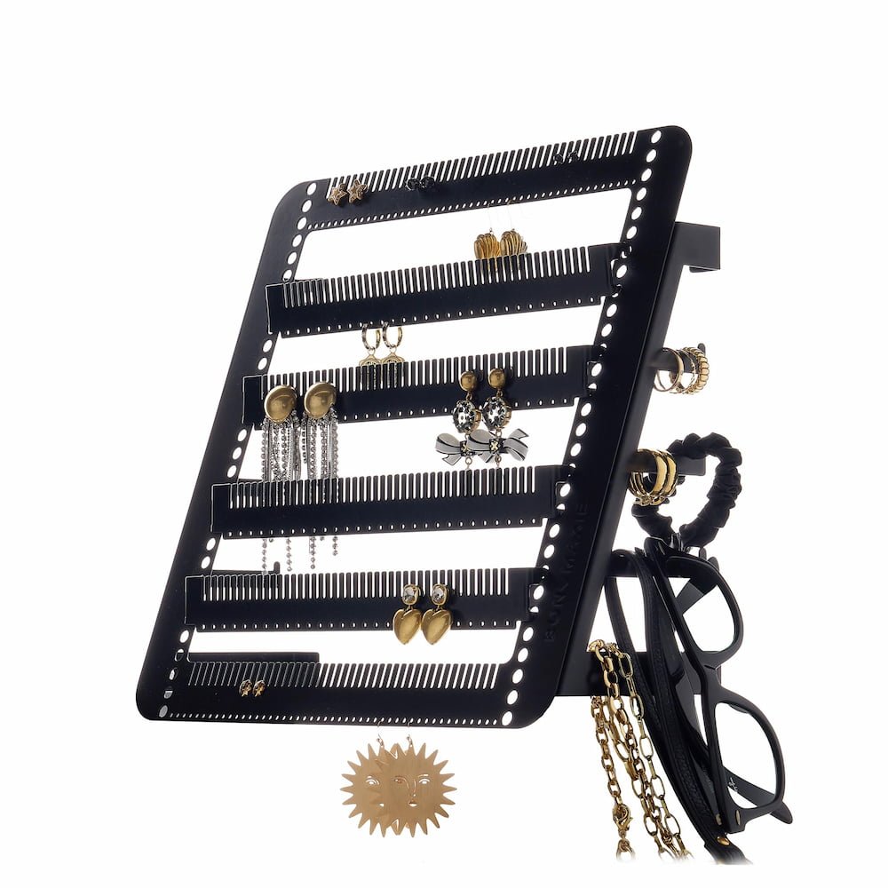 Metal Easy - Drop Jewellery Stand/Hanger - Black Jewellery Organiser SEMI - MATTE BLACK