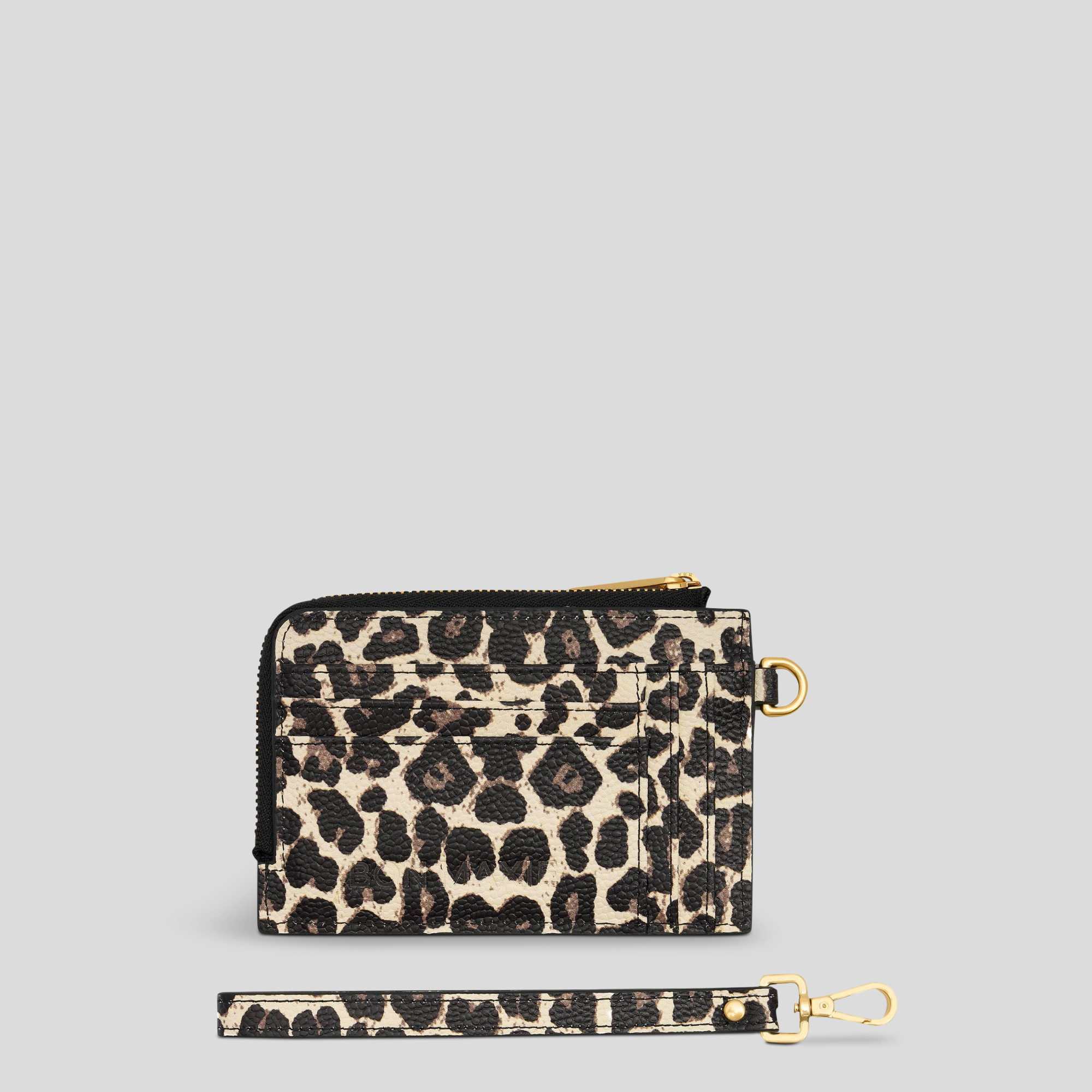 Everyday Leather Mini Wallet -- Leopard