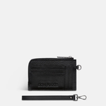 The Mini Wallet - Pebbled Leather -- Black