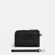 Everyday Mini Wallet in pebbled leather -- Black