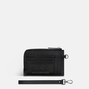 Everyday Mini Wallet in pebbled leather - Black