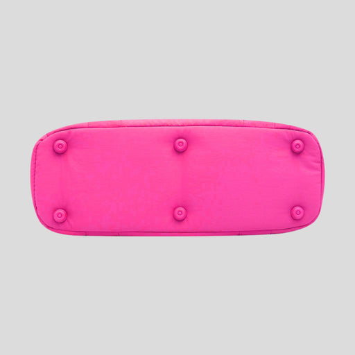 Everyday Tote Bag in washed technical nylon -- Neon Pink