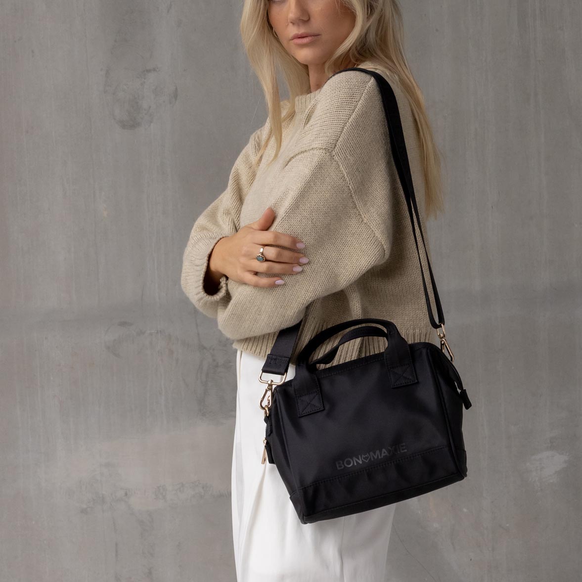 Go! Crossbody Bag - Black Bags Gunmetal