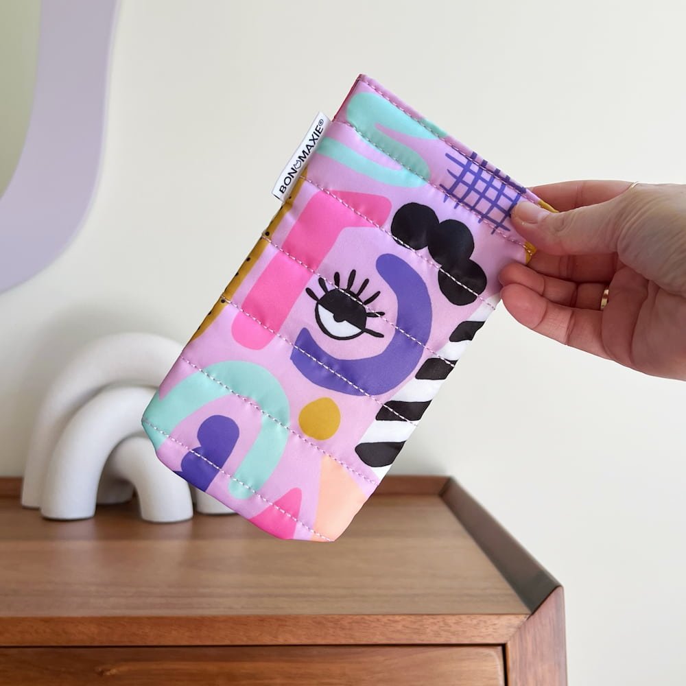 Easy - Squeezy Glasses Case - Eye Love Purple Glasses Case