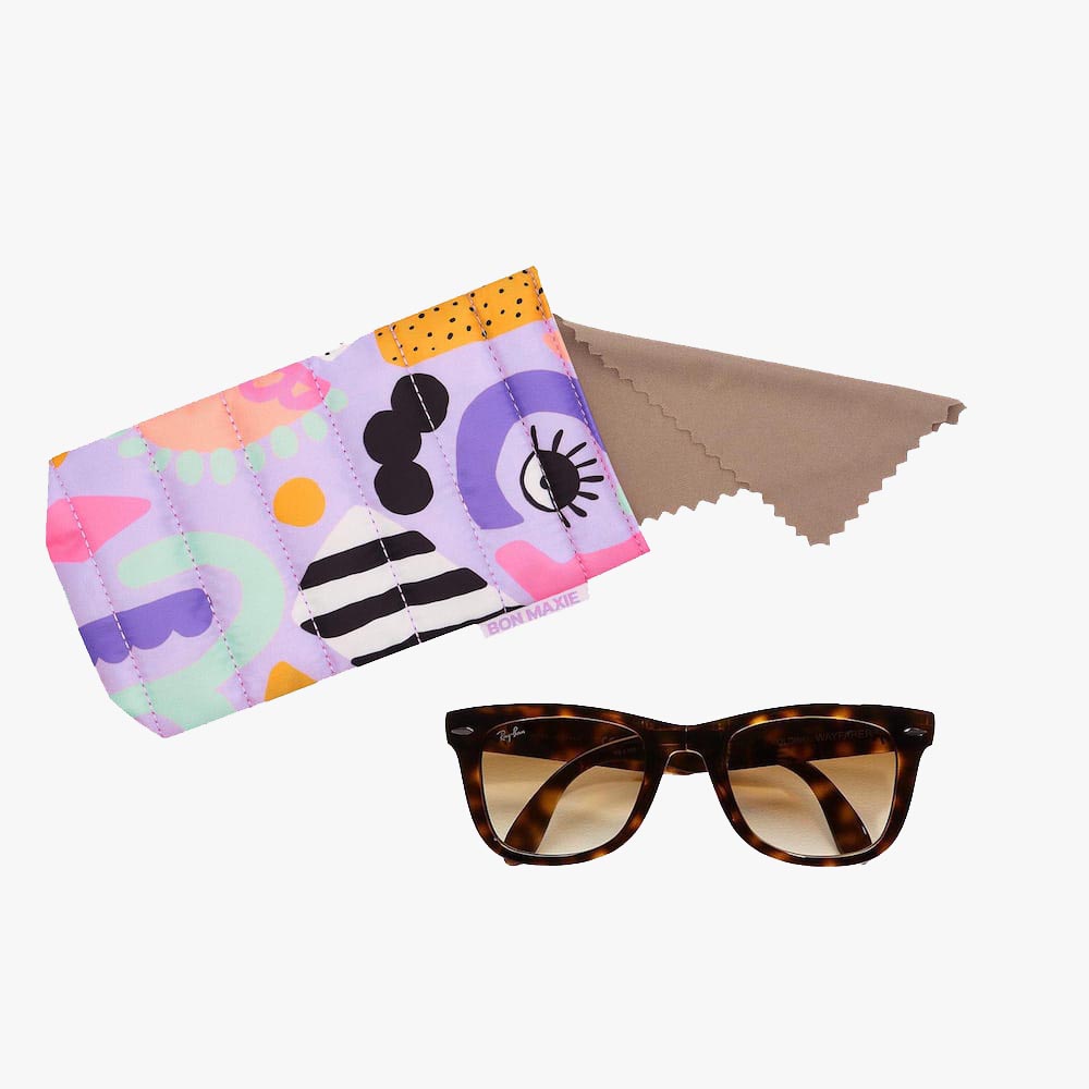 Easy-Squeezy Glasses Case - Eye Love Purple