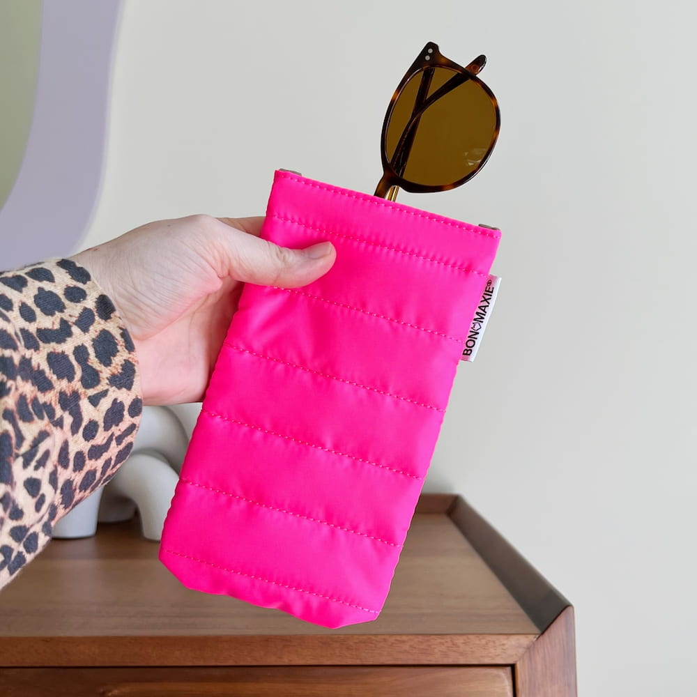 EasySqueezy Glasses Case Neon Pink Buy & Shop Womens Soft Glasses