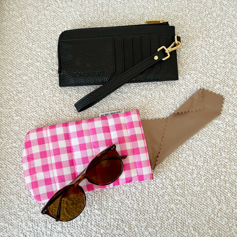 Easy-Squeezy Glasses Case - Pink Gingham