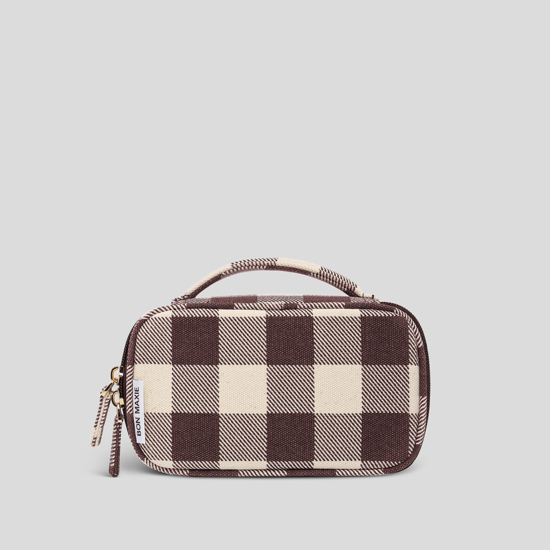 Handy Handle Case -- Chocolate Gingham