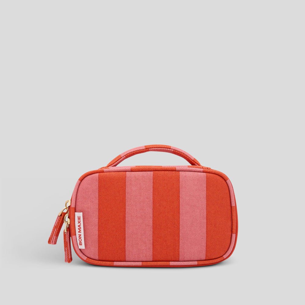 Handy Handle Case - Pink and Red Stripe Handy Pouches + Cases
