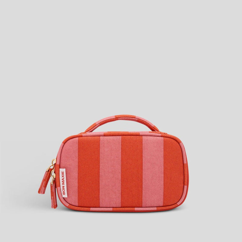 Handy Handle Case - Pink and Red Stripe Handy Pouches + Cases
