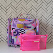 Mega Hanging Toiletry Bag + Day Pouch + Pouch Duo - Eye Love Purple
