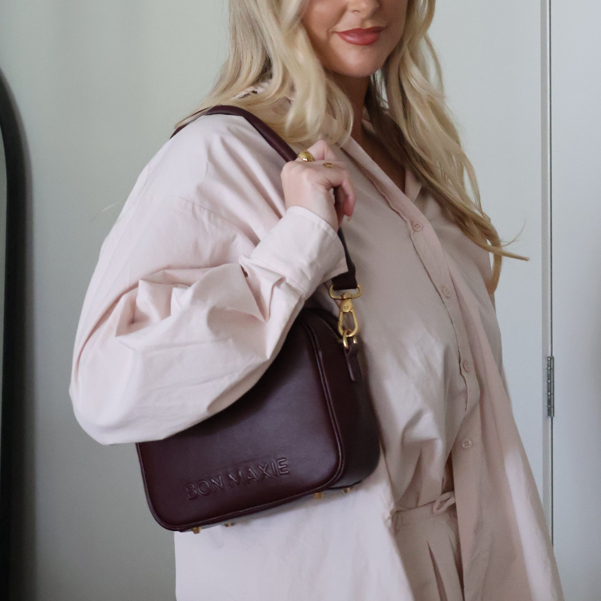 Sidekick Crossbody Bag - Nappa Leather -- Burgundy