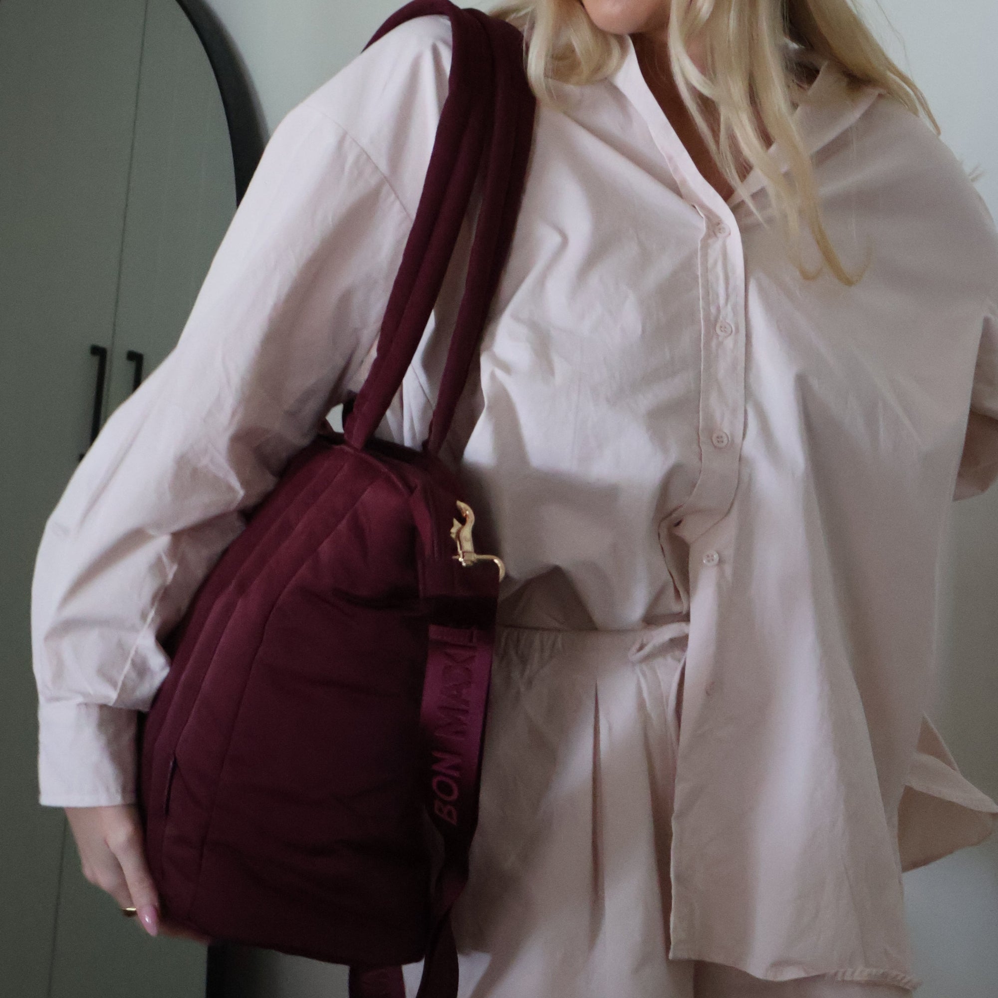 Everyday Tote Bag -- Burgundy