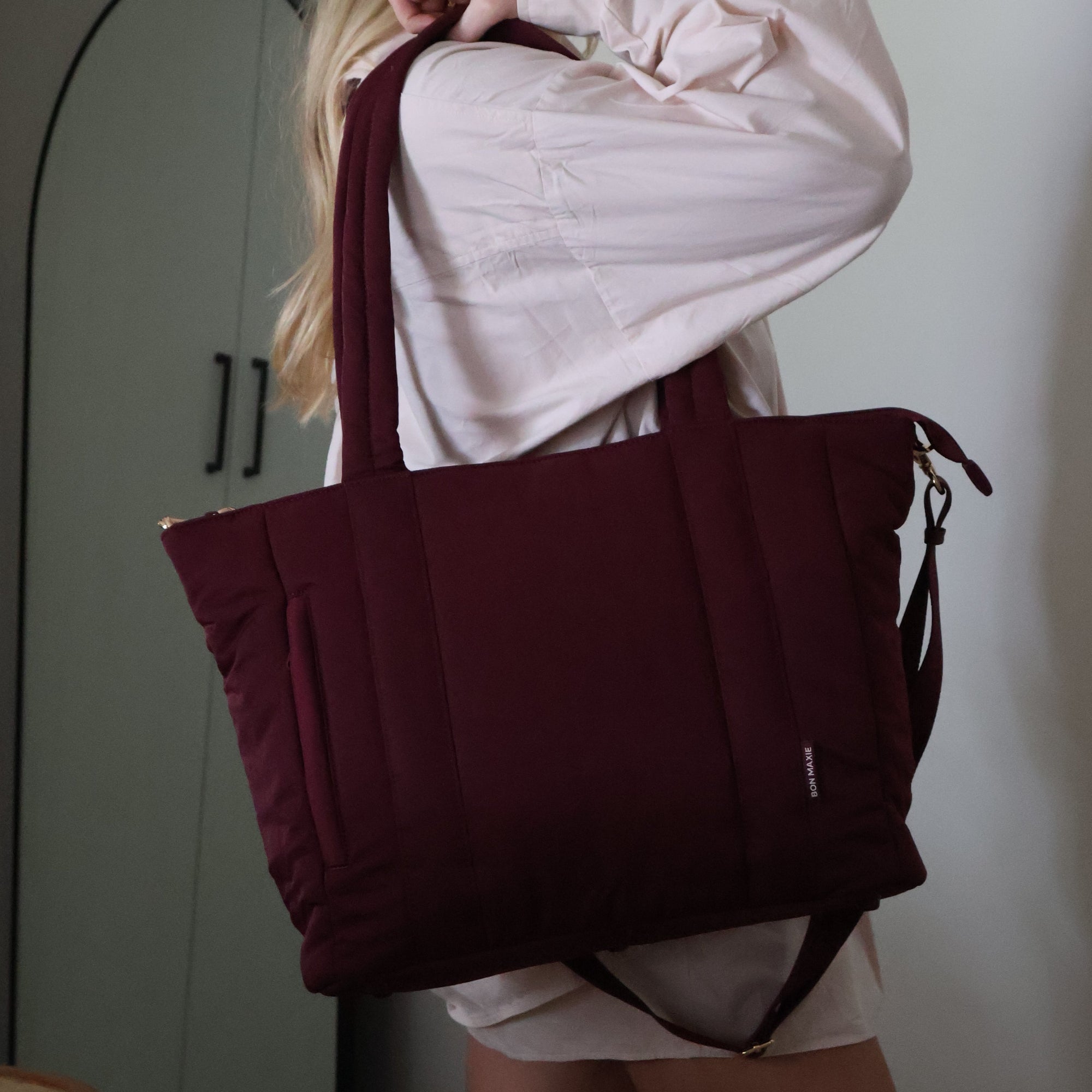 Everyday Tote Bag -- Burgundy