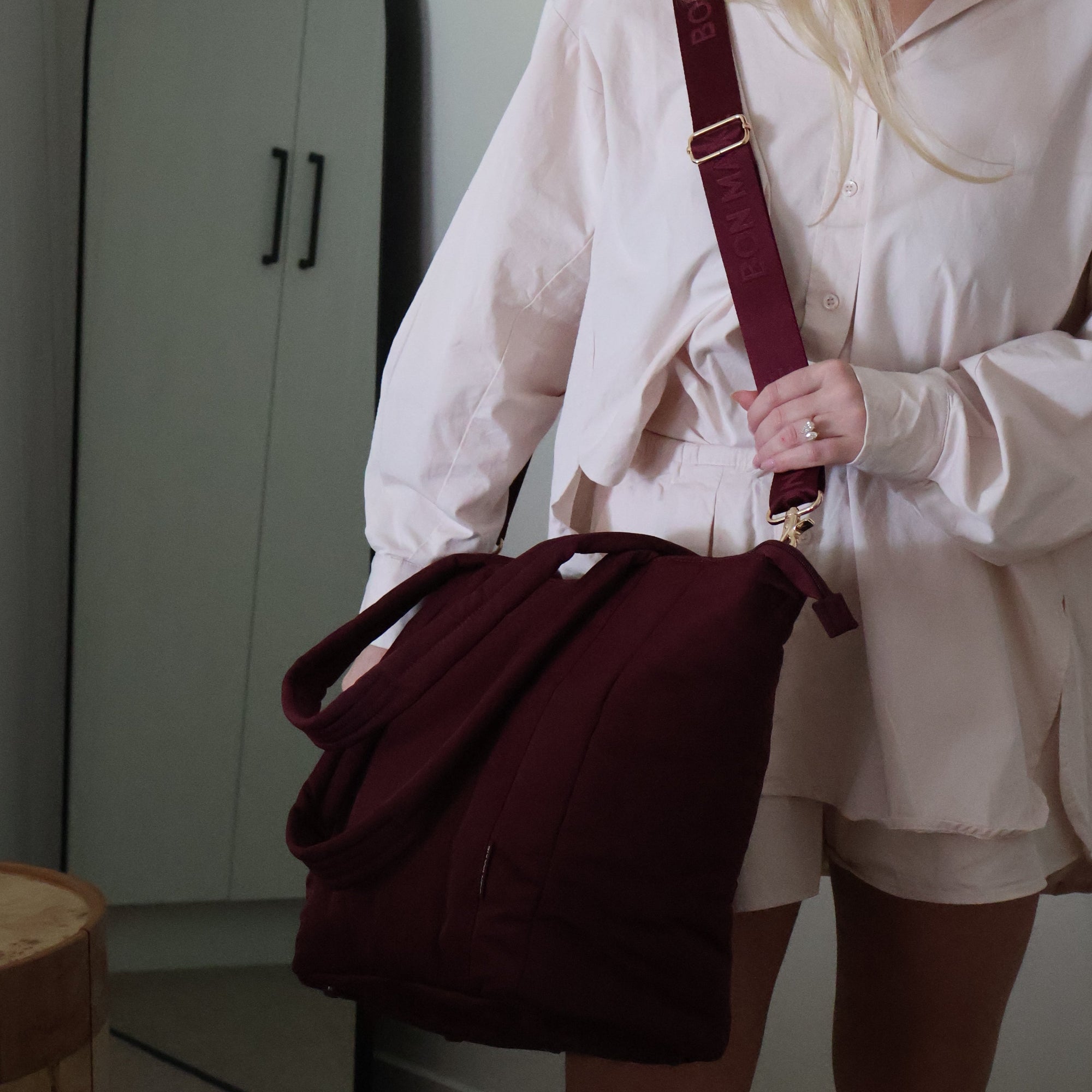 Everyday Tote Bag -- Burgundy