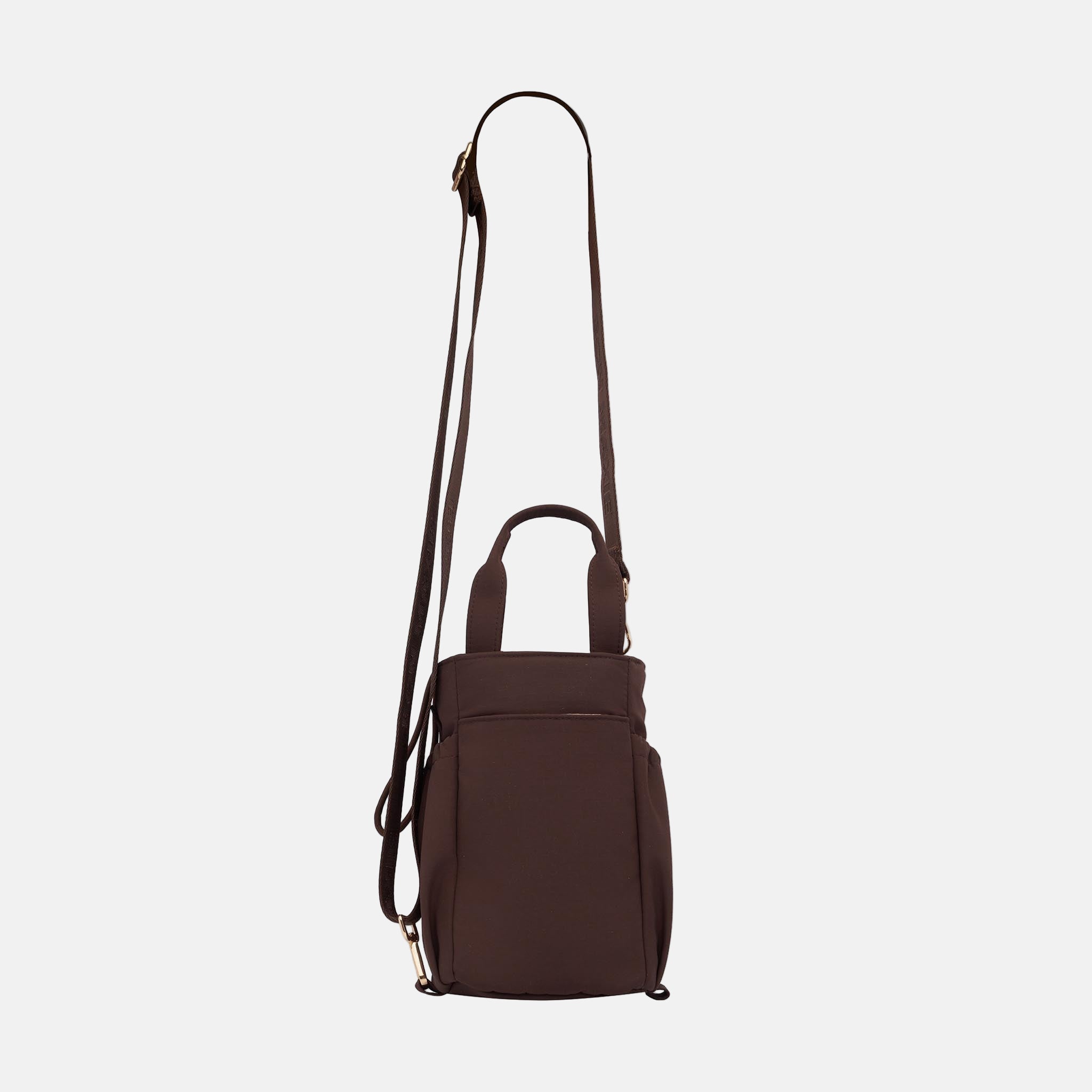 Multi-Wear Drink Bottle Bag with handles - Chocolate