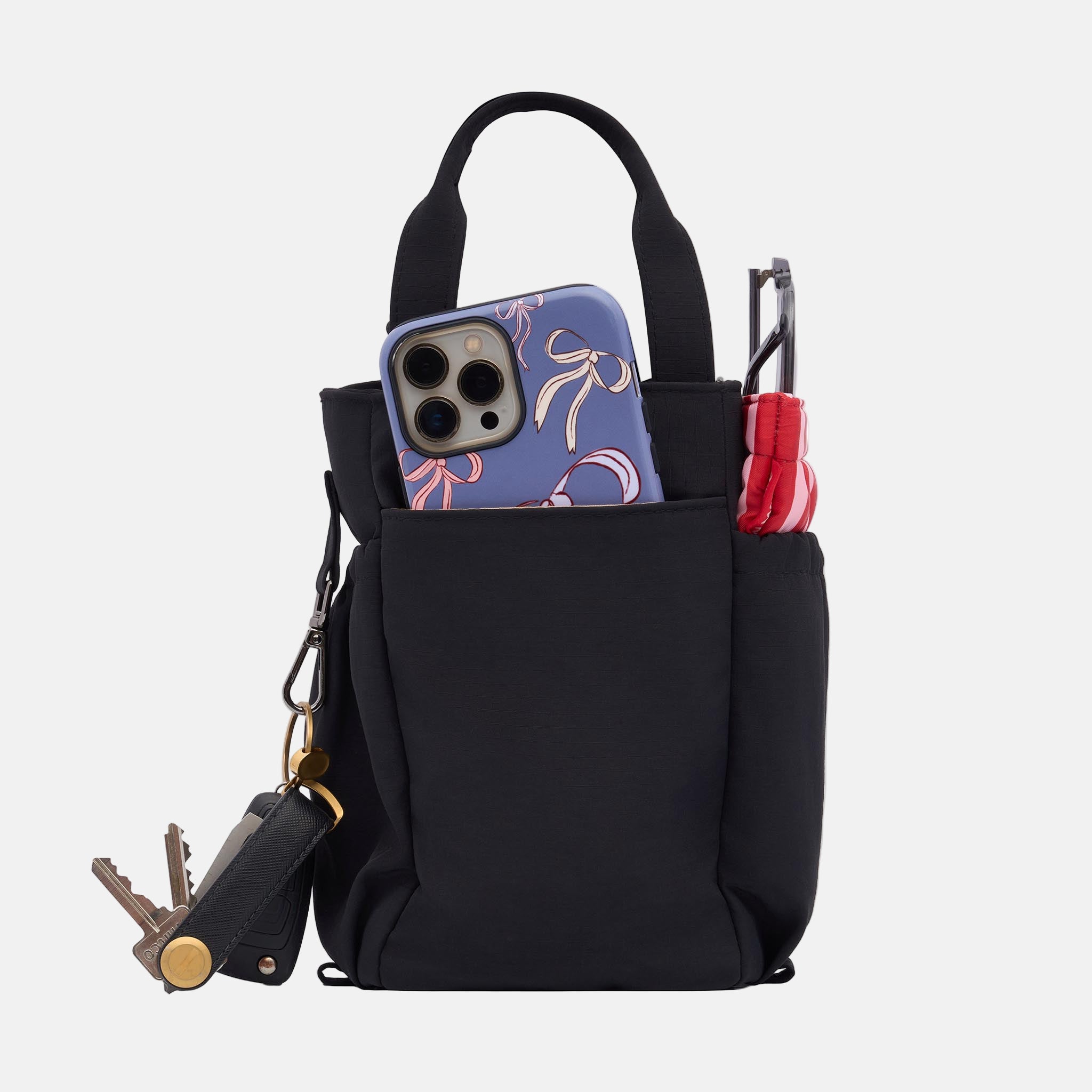 Multi-Wear Drink Bottle Bag with handles - Black