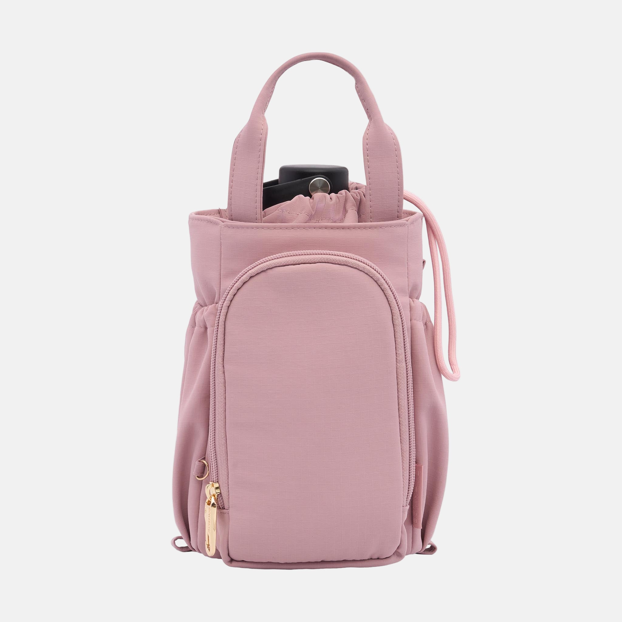 Multi-Wear Drink Bottle Bag with handles - Milk Tea