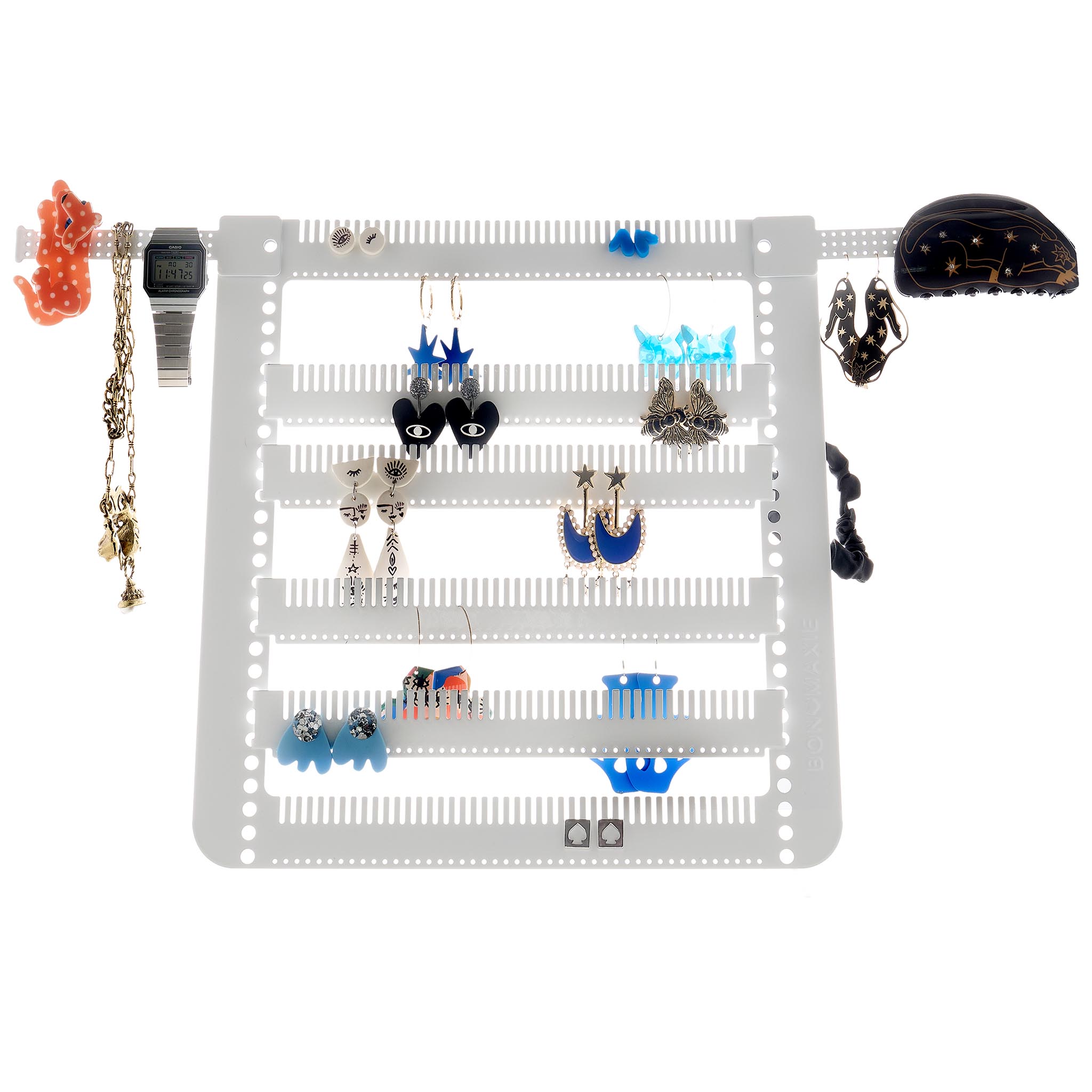 Add - On Side Accessory Bars Earring Holders Black