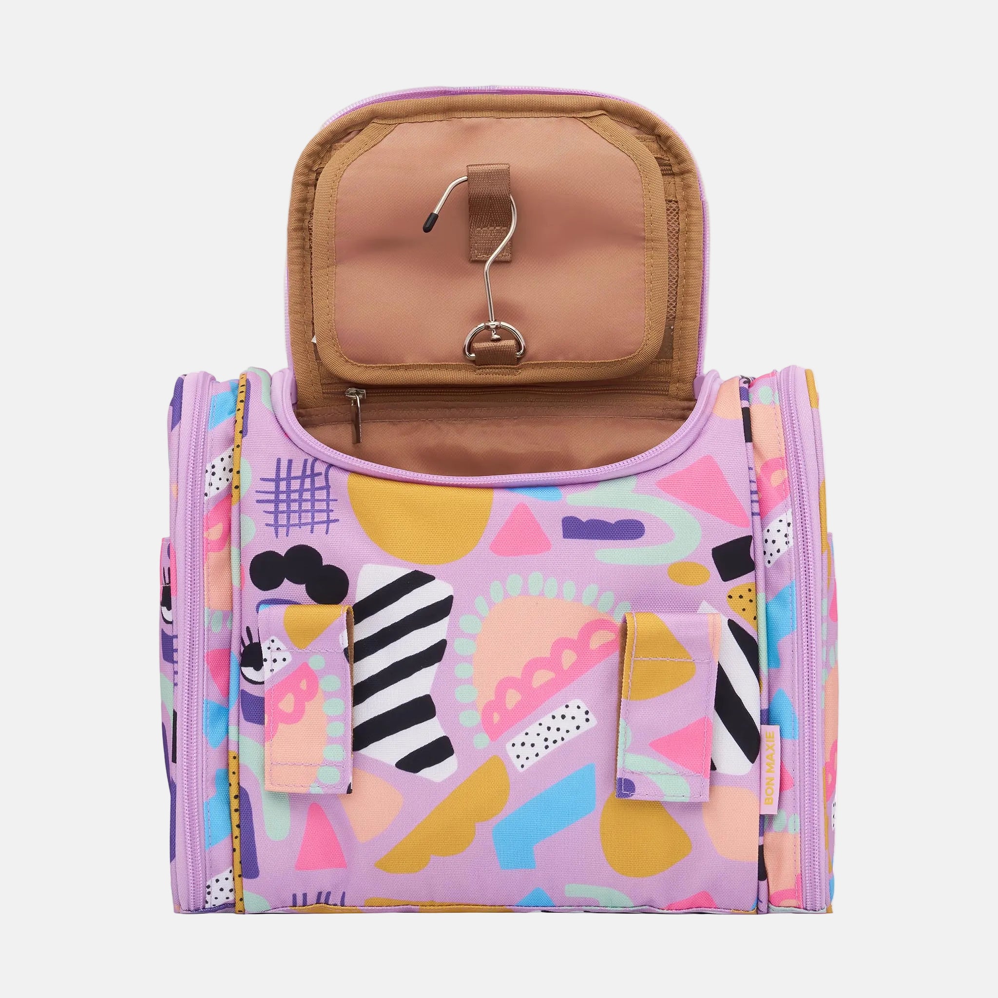 The Large Bon Voyage Travel Toiletry Bag + Detachable Pouch -- Eye Love Purple