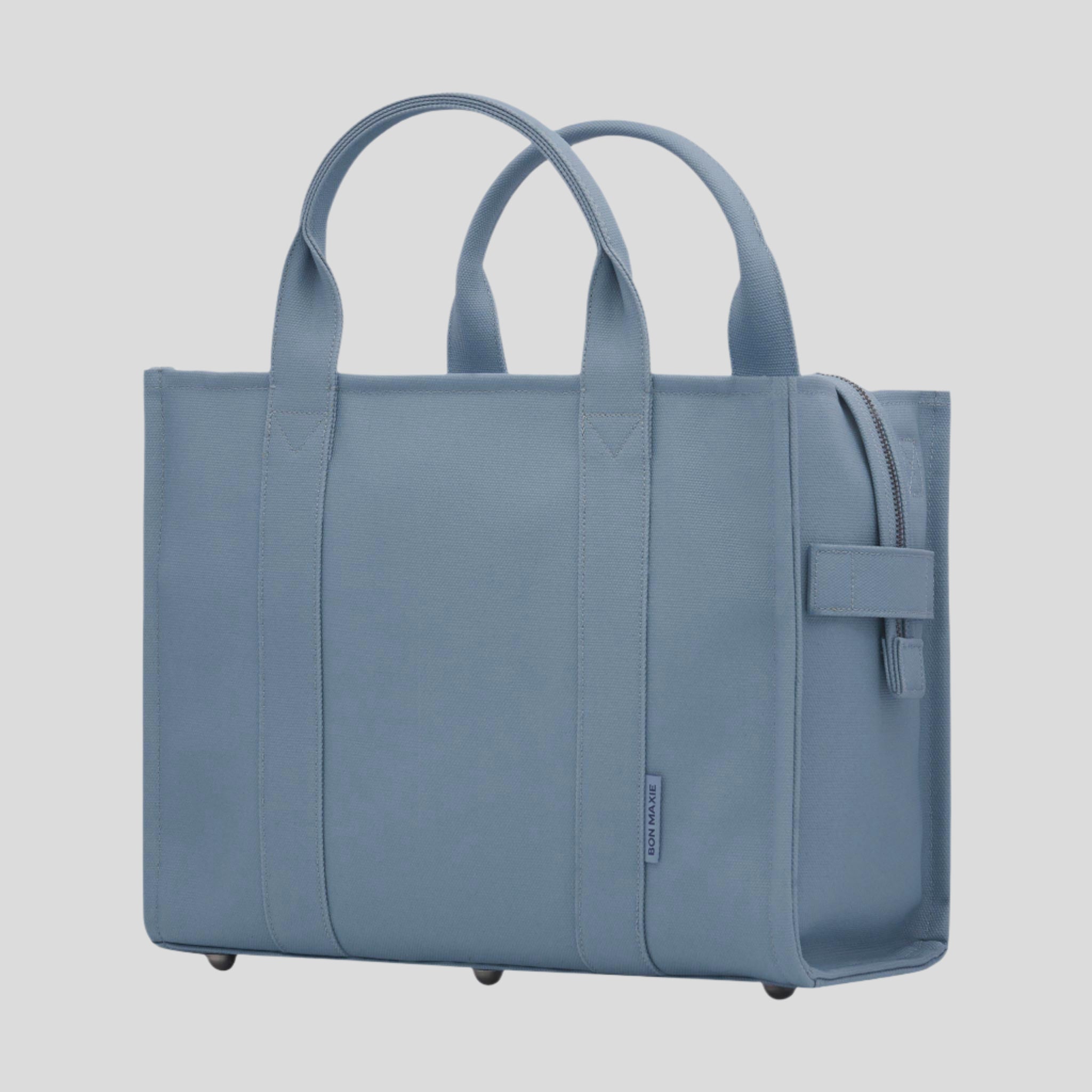 Small Bon Vivant Structured Tote Bag -- Denim