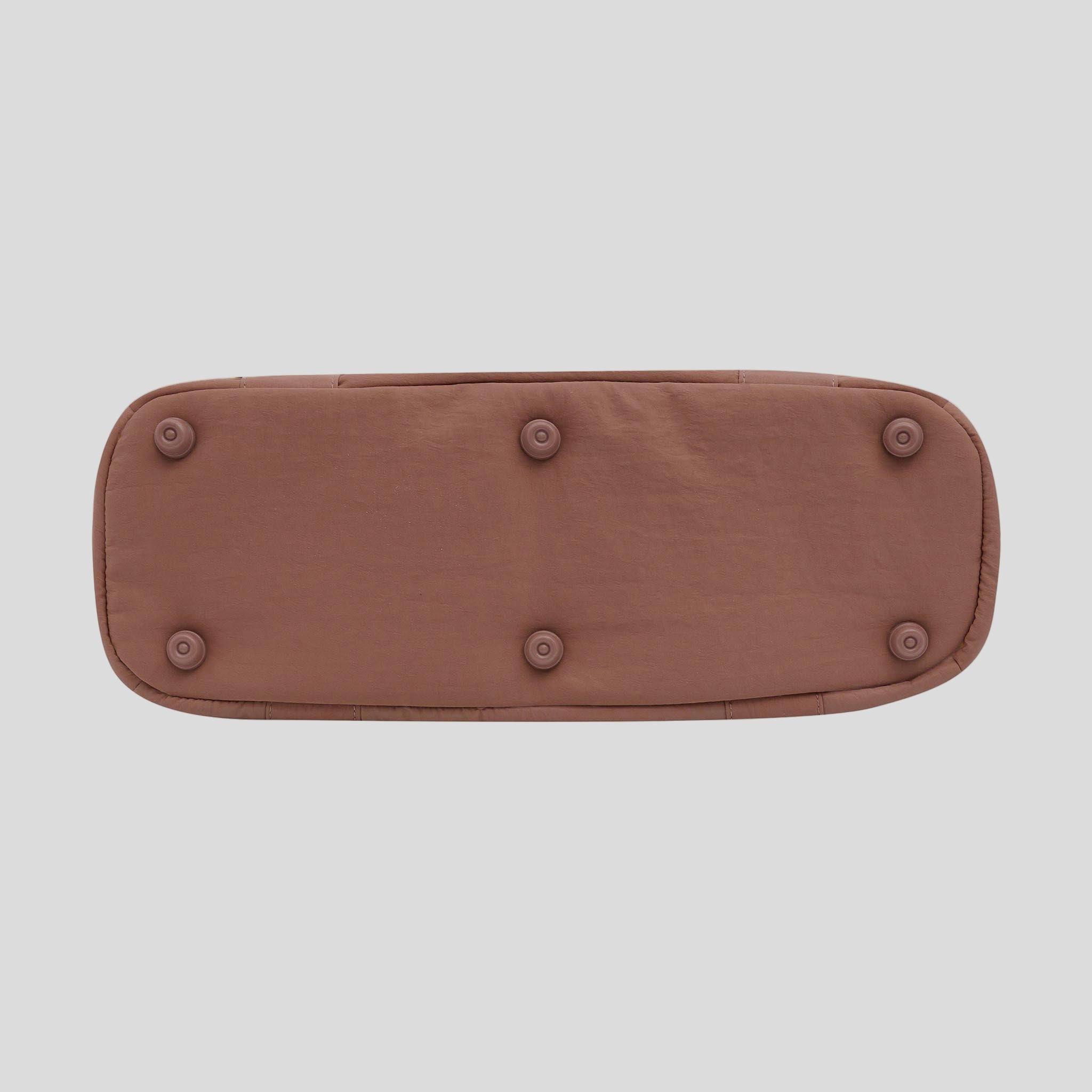 Everyday Tote Bag in washed technical nylon -- Chocolate