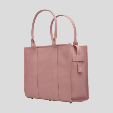 Large Structured Tote Bag - Rosewater Mauve
