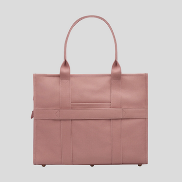 Large Structured Tote Bag - Rosewater Mauve