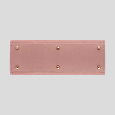 Large Structured Tote Bag - Rosewater Mauve
