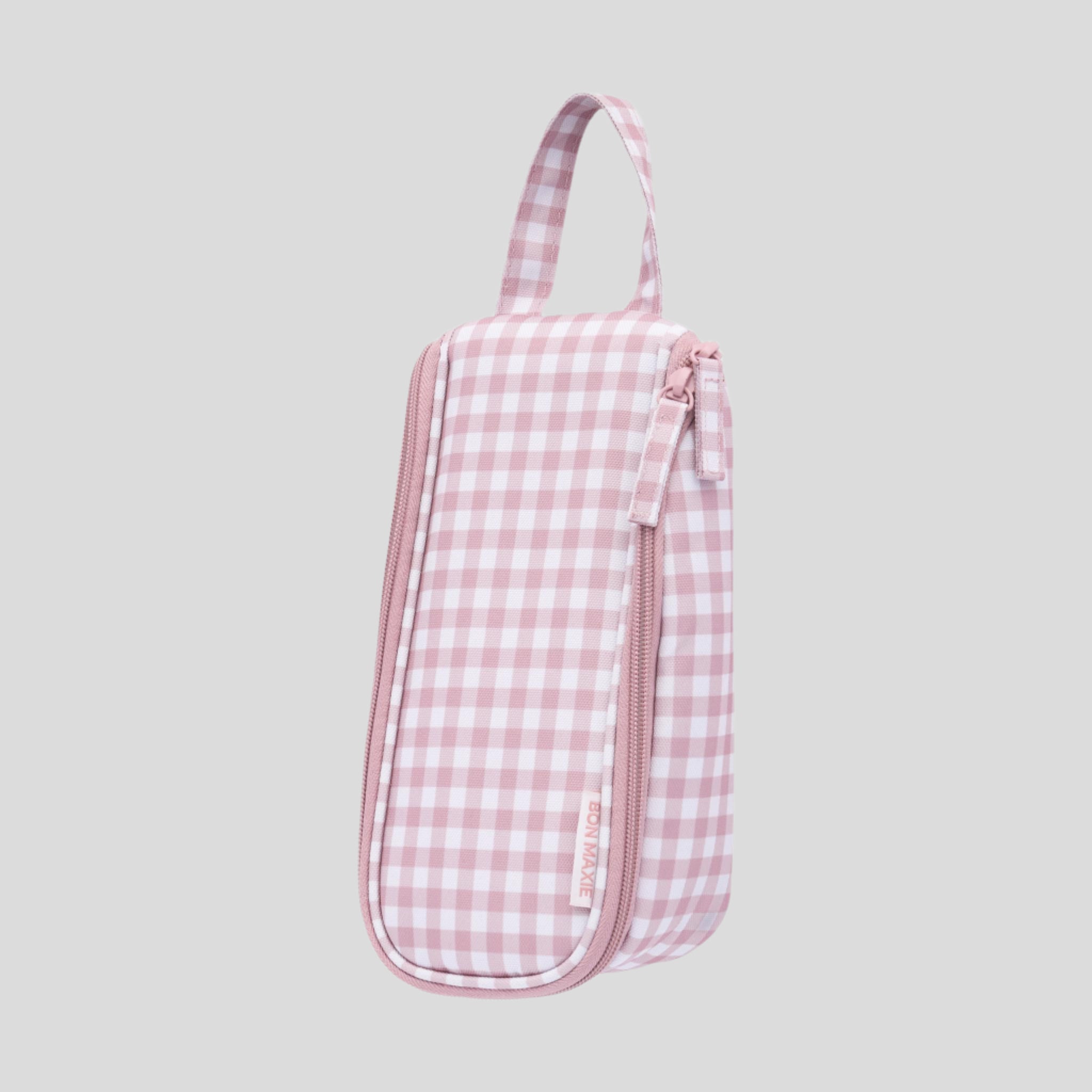 Everyday Slimline Toiletry Bag -- Milk Tea Gingham