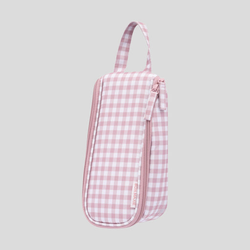 Everyday Slimline Toiletry Bag -- Milk Tea Gingham