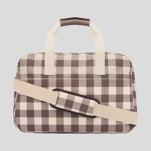 Bon Voyage Weekender Bag -- Chocolate Gingham