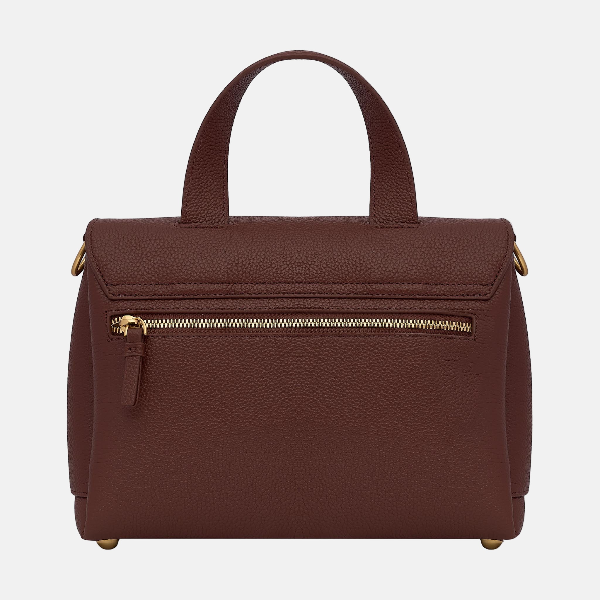 Tryhard Top Handle + Crossbody Bag - Nappa Leather -- Burgundy