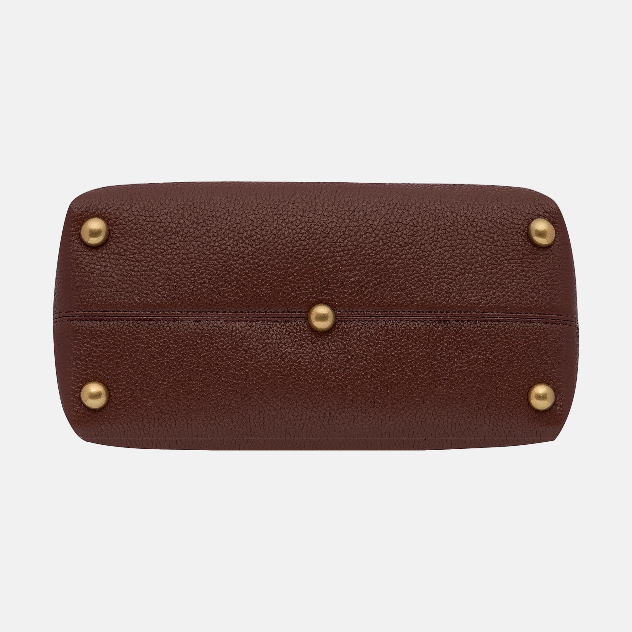 Tryhard Top Handle + Crossbody Bag - Nappa Leather -- Burgundy
