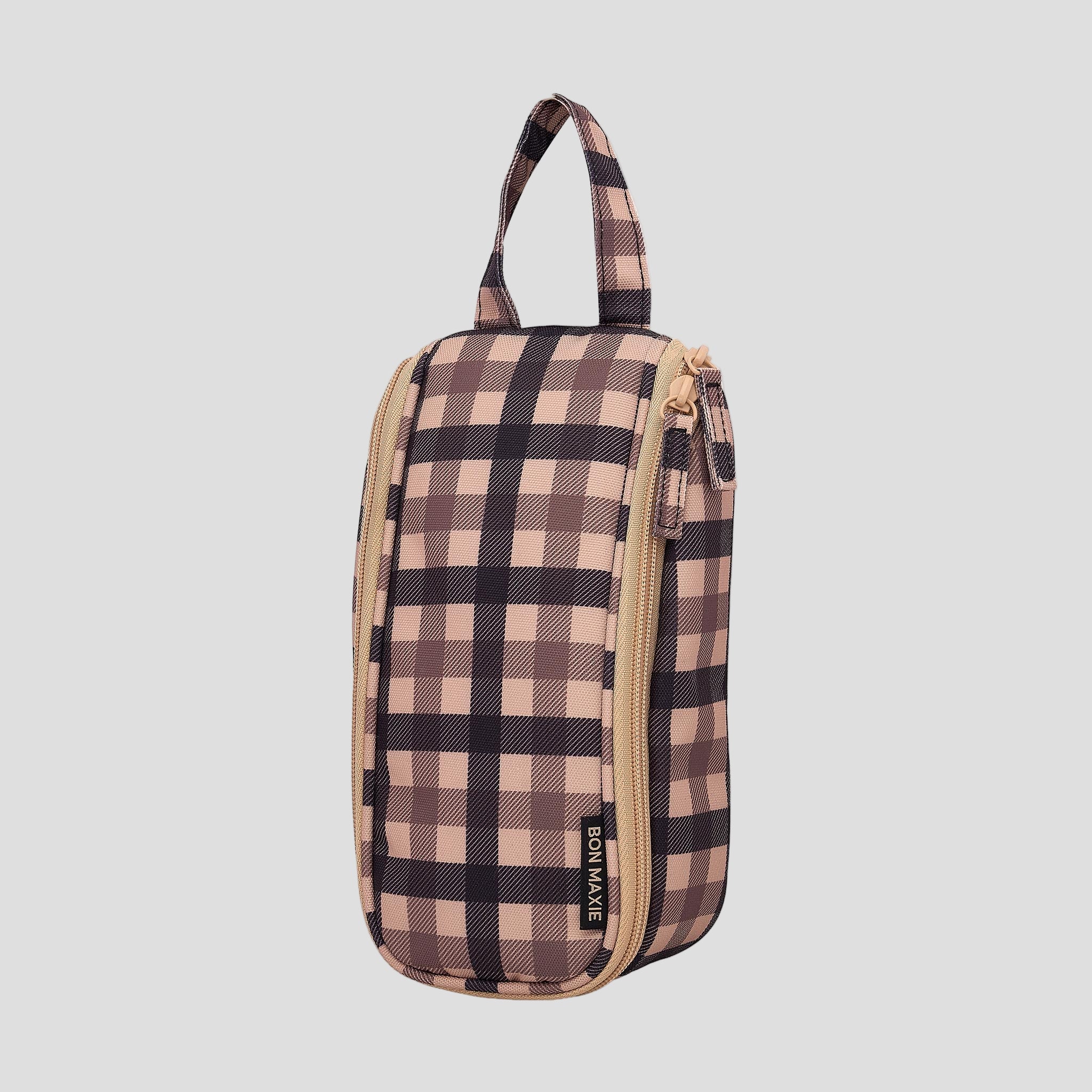 Slimline Washable Hanging Toiletry Bag -- Tartan