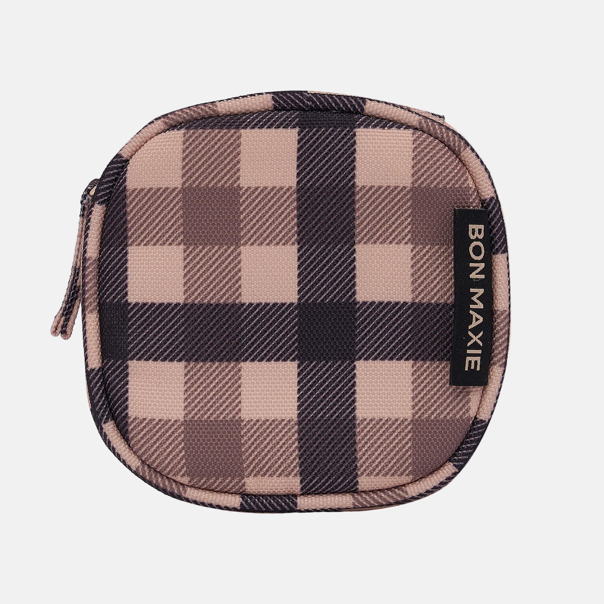 Travel Jewellery Case -- Tartan