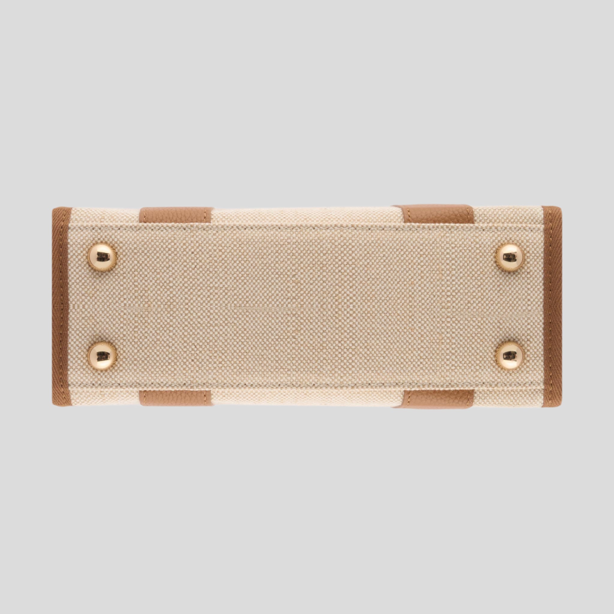 Micro Bon Vivant Structured Tote Bag -- Jute Tan Leather