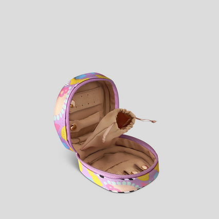 Travel Jewellery Case -- Eye Love Purple