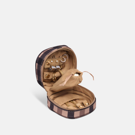 Travel Jewellery Case - Tartan
