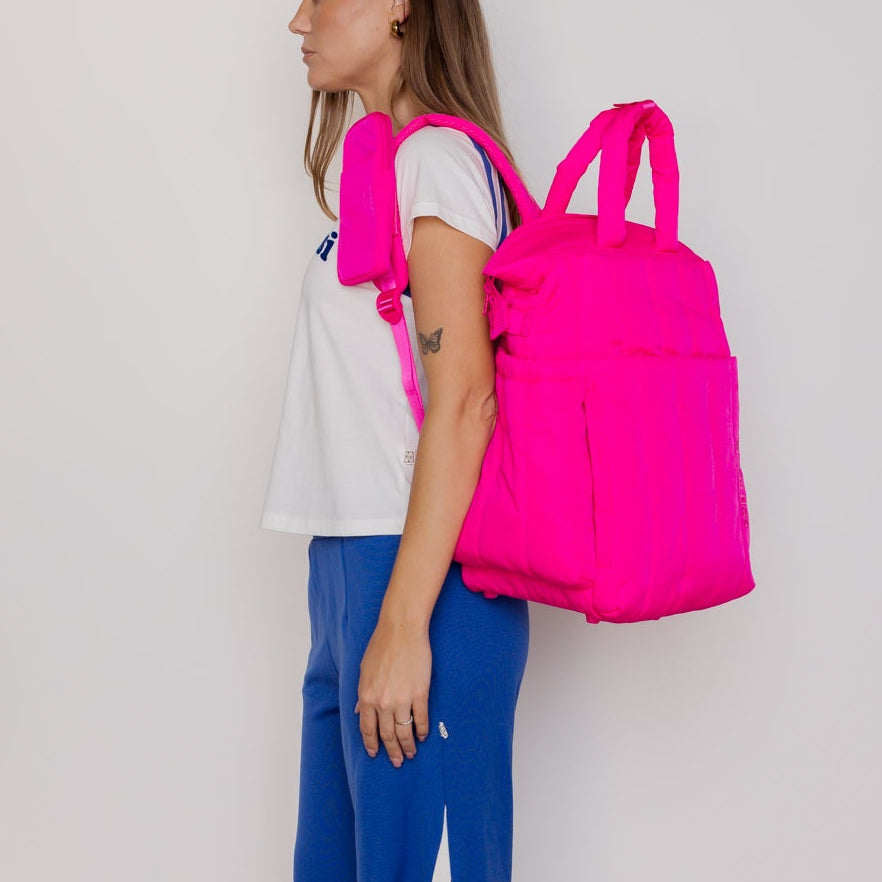 Cloudpack™ Backpack + Phone Pouch + Wet Bag Set - Neon Pink