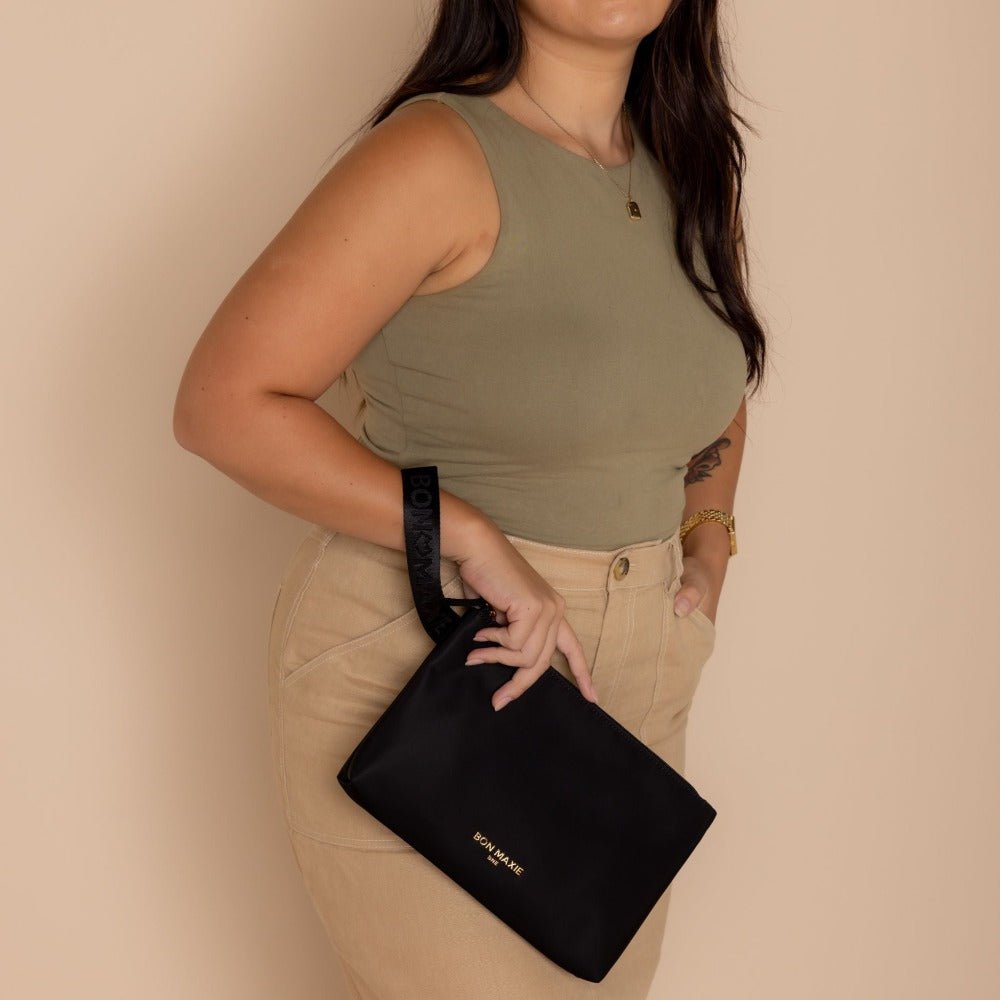 Large Nylon Wristlet Pouch Handy Pouches + Cases