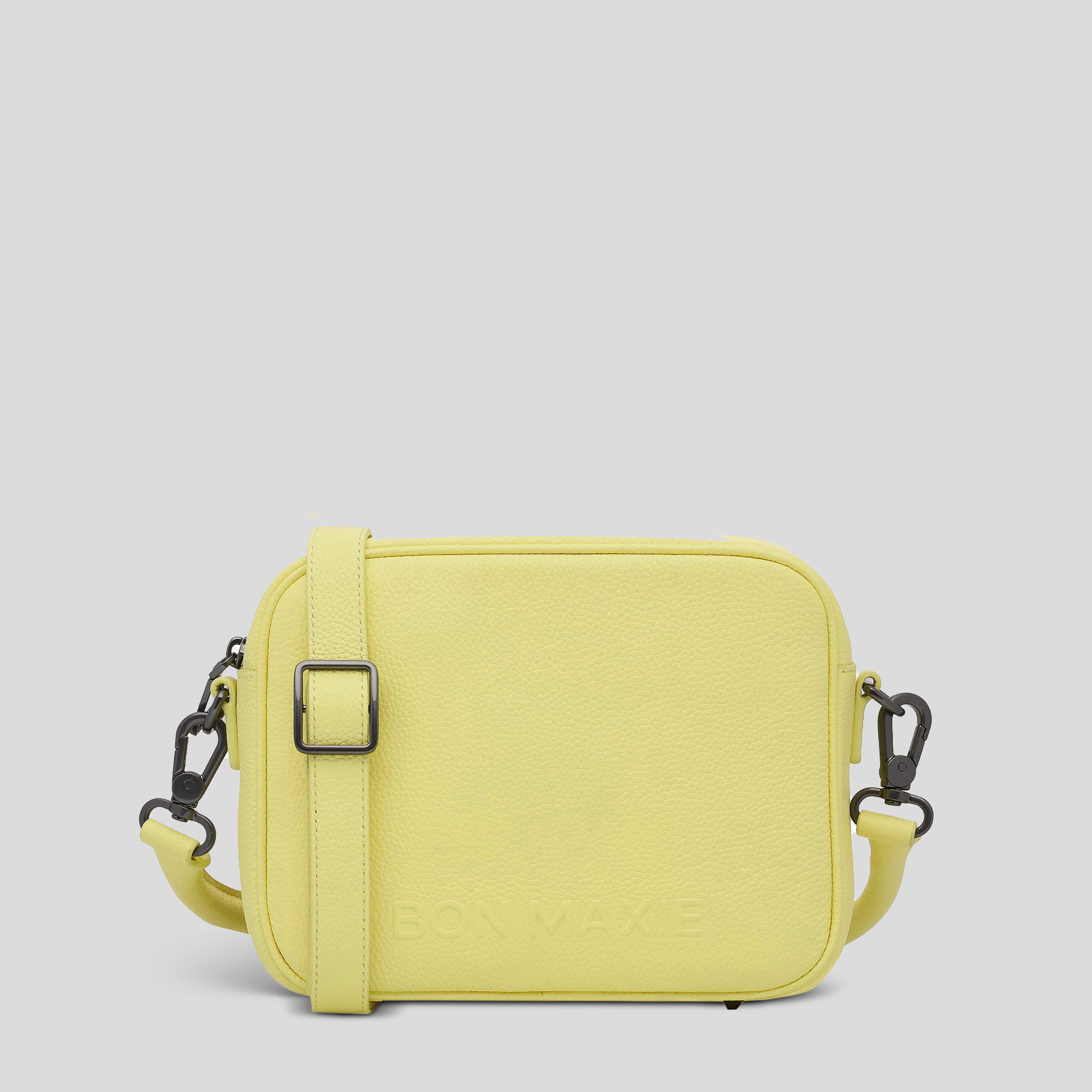 Sidekick Leather Crossbody Bag -- Lemon