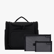 Mega Hanging Toiletry Bag + Day Pouch + Pouch Duo - Black