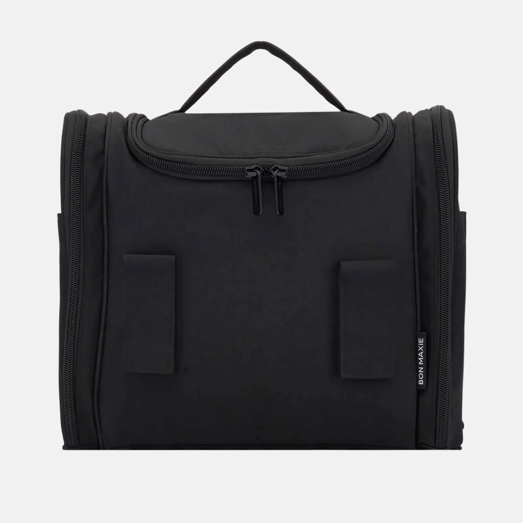 Mega Hanging Toiletry Bag with removable carry-on pouch + organisers - Black