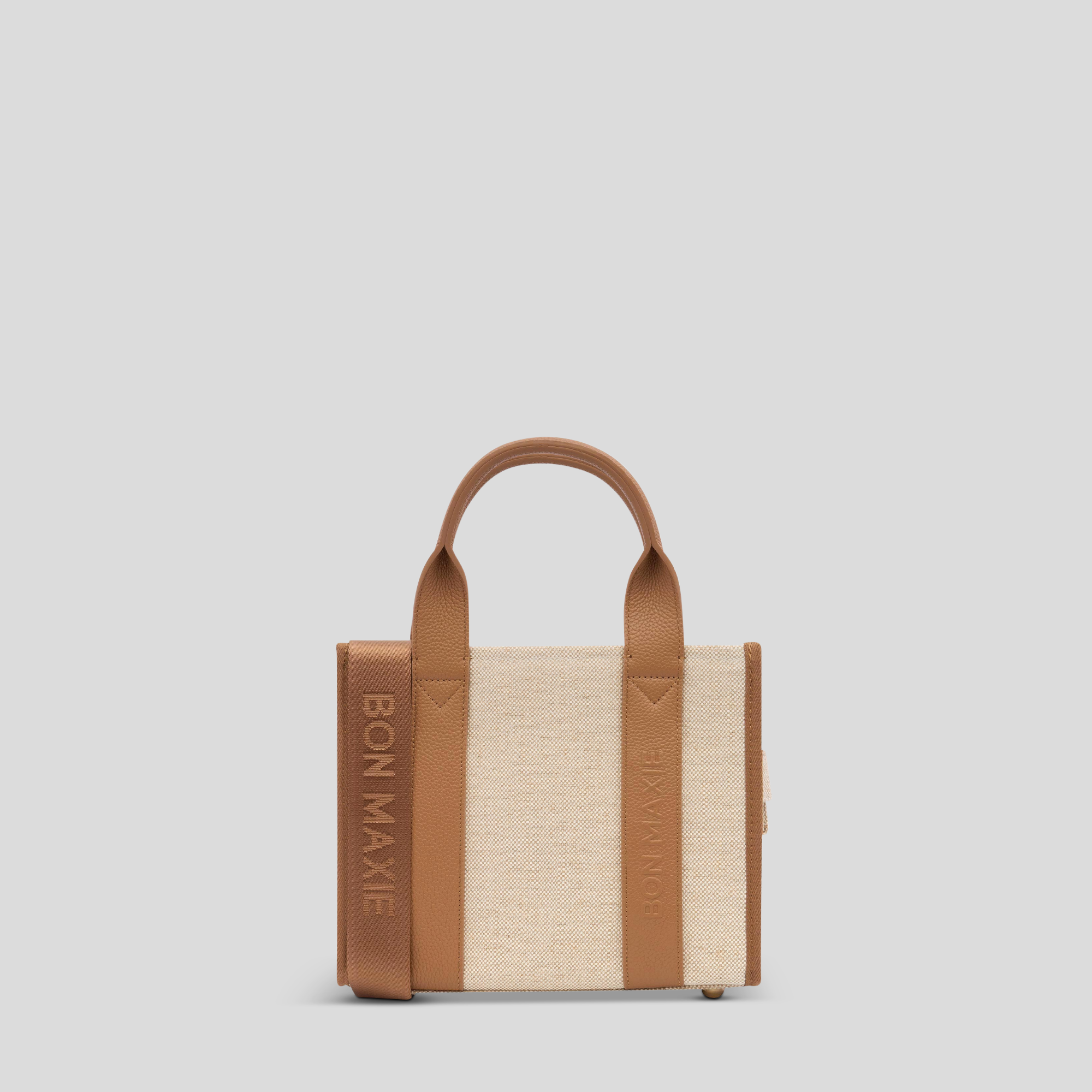 Micro Bon Vivant Structured Tote Bag -- Jute Tan Leather