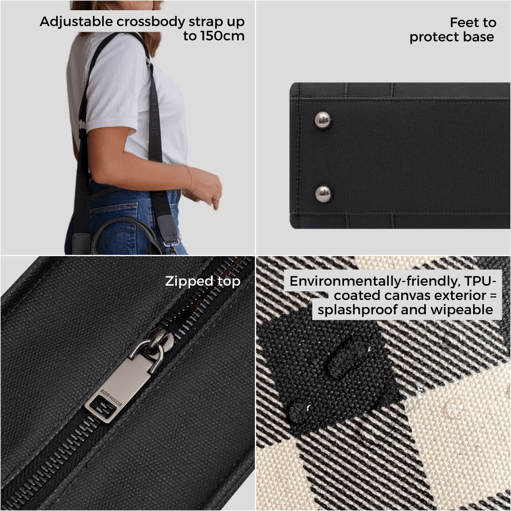 Micro Bon Vivant Structured Tote Bag - Natural Tote Bag