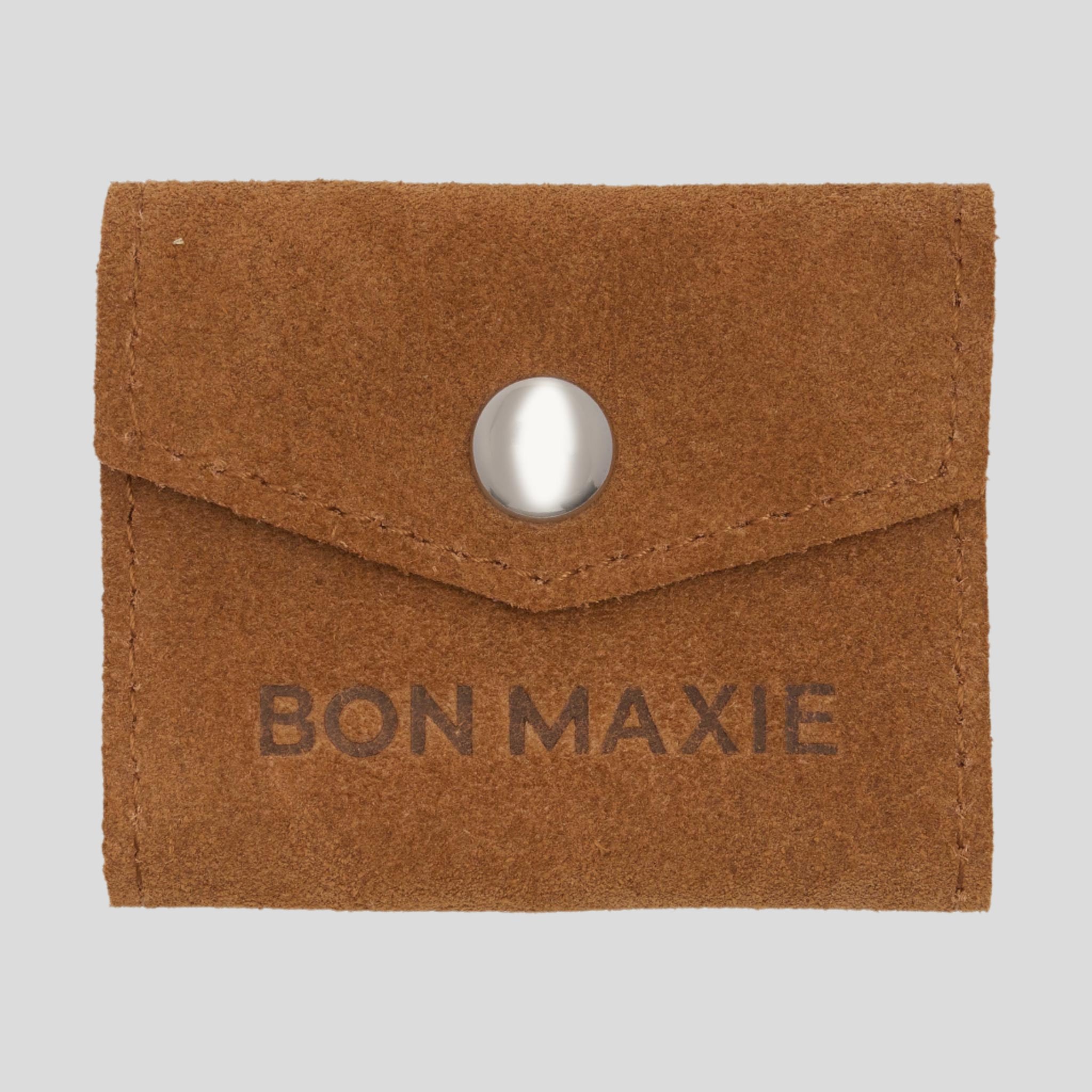 Mini Leather Jewellery Case -- Tan Suede