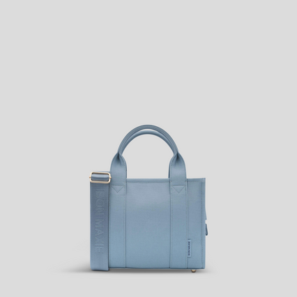 Micro Bon Vivant Structured Tote Bag -- Denim