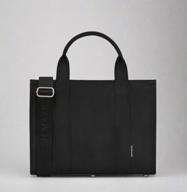 Small Bon Vivant Structured Tote Bag -- Black